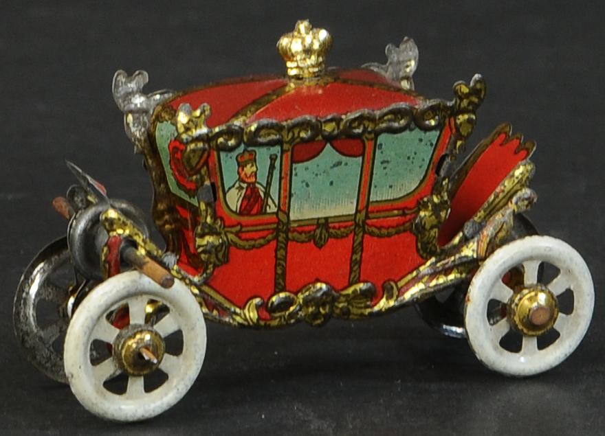 DISTLER CORONATION COACH PENNY TOY: 1178. DISTLER CORONATION COACH PENNY TOY | 3" l. | (VG - Exc. Cond.) | $200 - $300