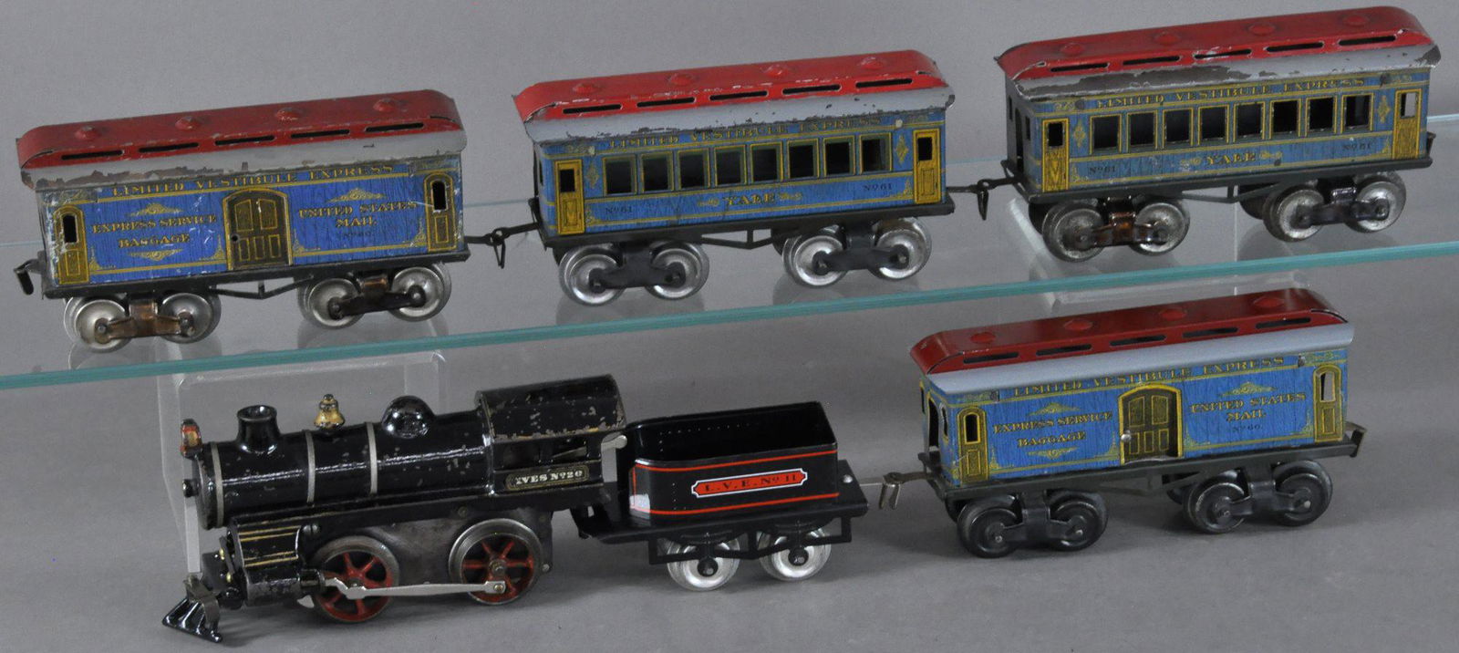 IVES NO. 20 LOCOMOTIVE W/ YALE CARS (1 of 4)