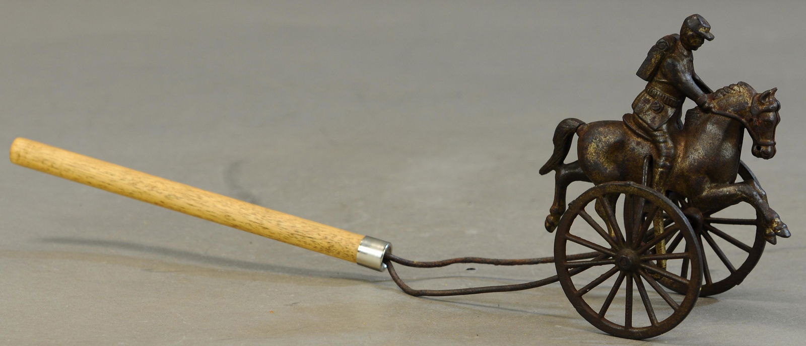 SHIMER BOY SCOUT PUSH TOY: 304. SHIMER BOY SCOUT PUSH TOY | 18" l. | All Original Condition. | $100 - $200