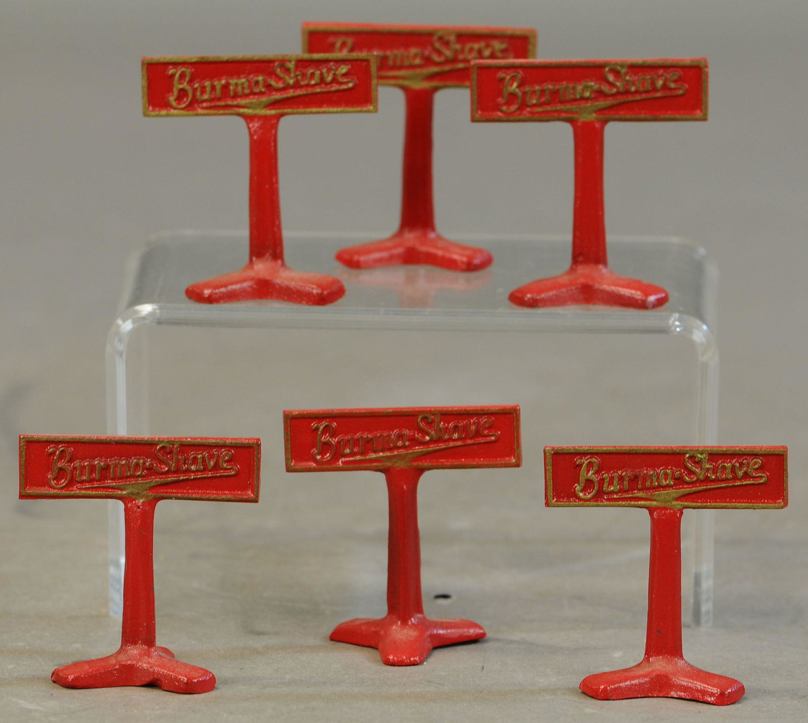 SIX BURMA SHAVE ROAD SIGNS (1 of 3)