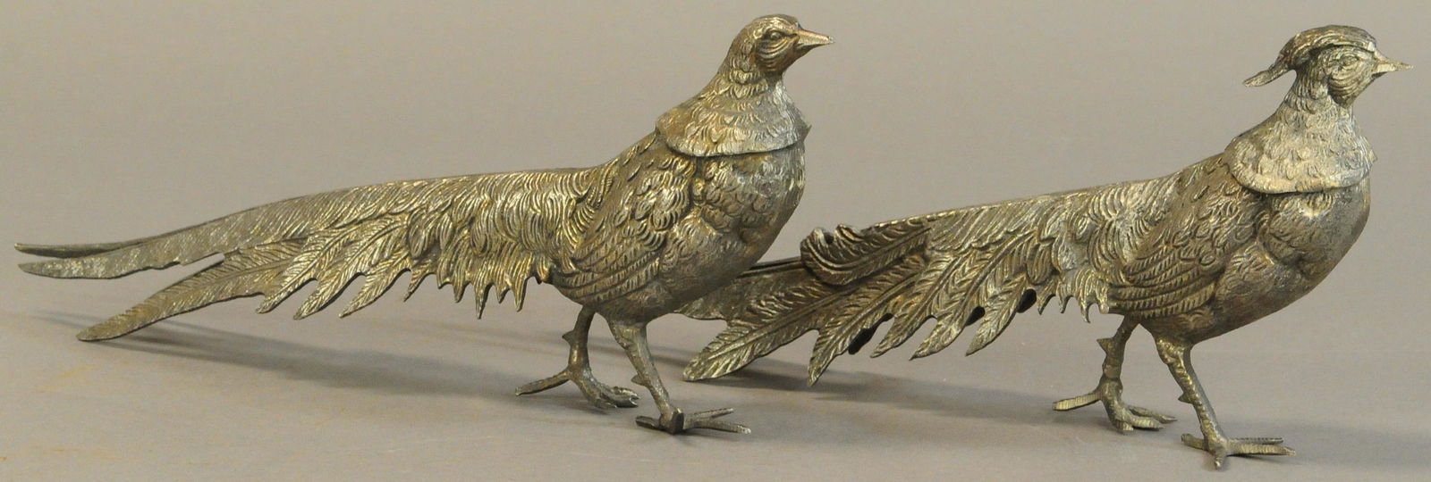 TWO DECORATIVE PEACOCK BOOK ENDS (1 of 4)