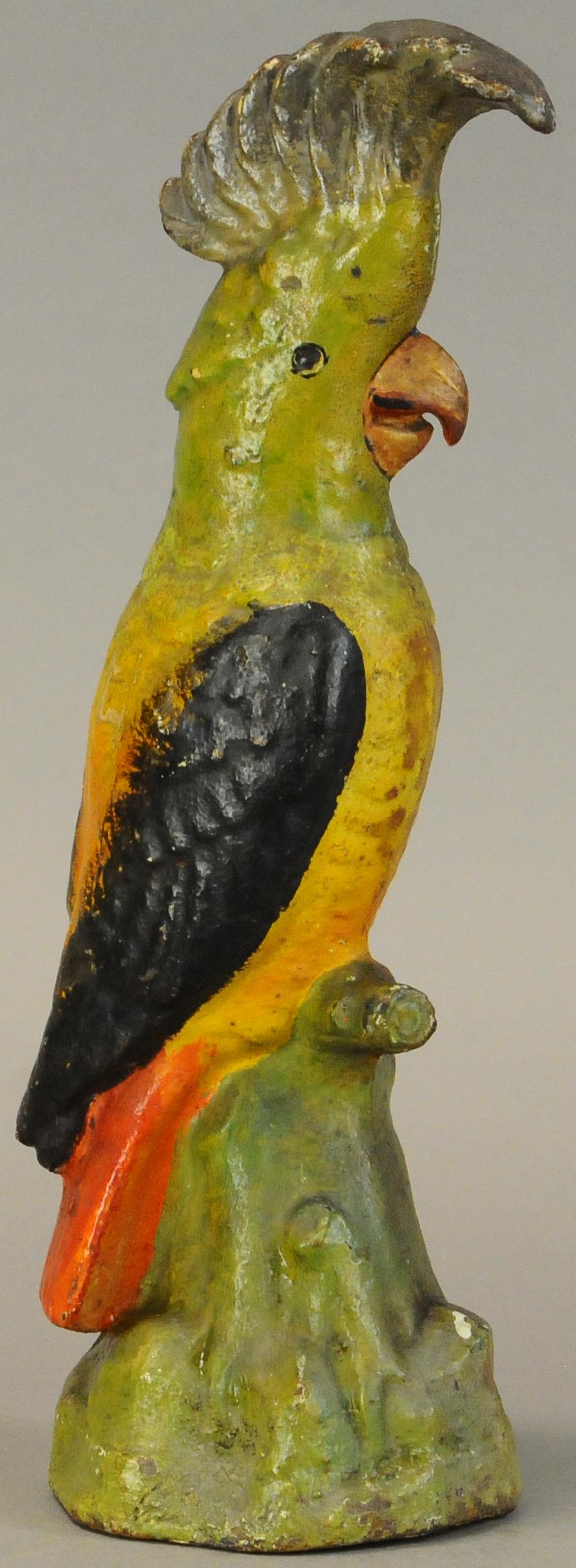 COCKATOO ON TREE STUMP DOORSTOP (1 of 4)