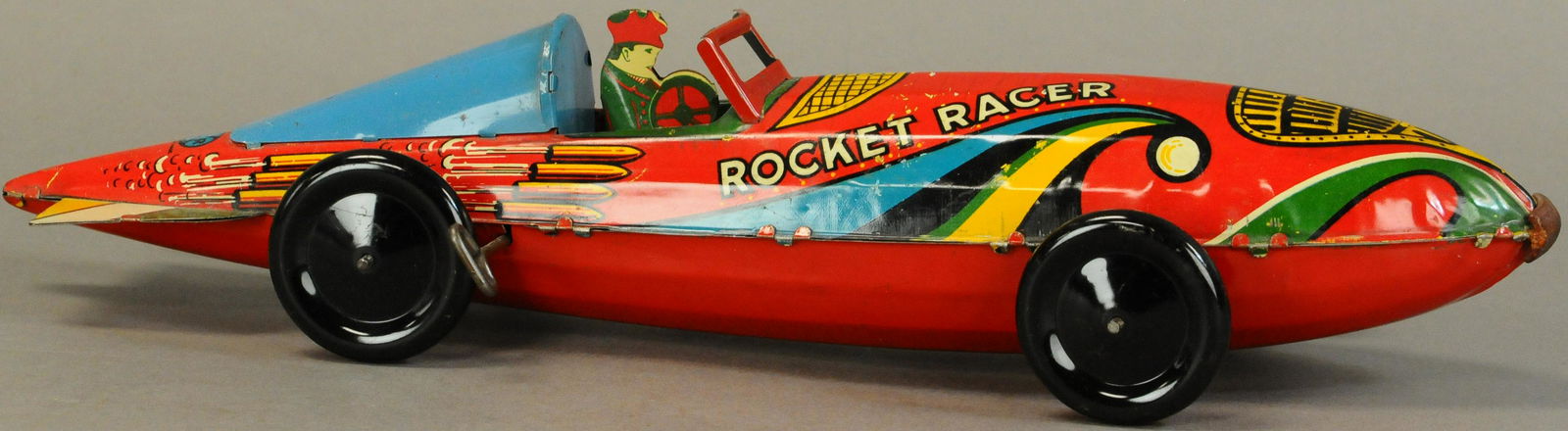 MARX WIND UP ROCKET RACER CAR (1 of 4)