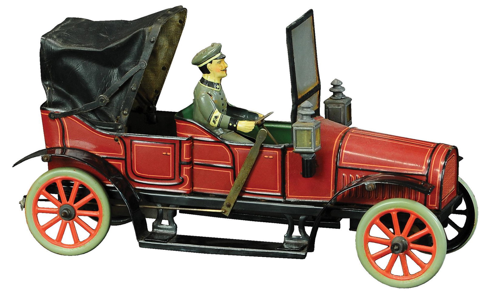 CARETTE ROLL TOP TOURING LIMOUSINE: 15. CARETTE ROLL TOP TOURING LIMOUSINE | 12" l. | Professionally Restored. | $1,000 - $1,500