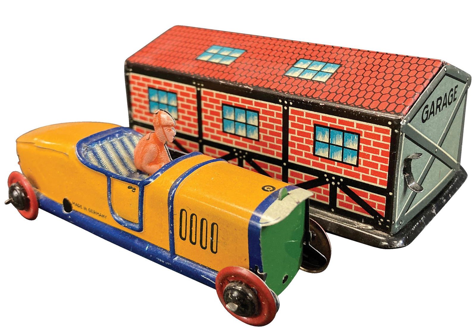 DISTLER RACER W/ GARAGE PENNY TOY (1 of 3)