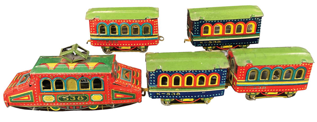 PREWAR JAPANESE TRAIN SET PENNY TOY Sep 08, 2022 Bertoia Auctions