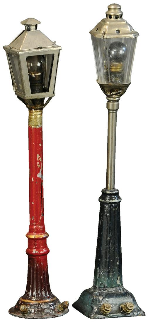 TWO ELECTRIC LAMP POSTS (1 of 3)