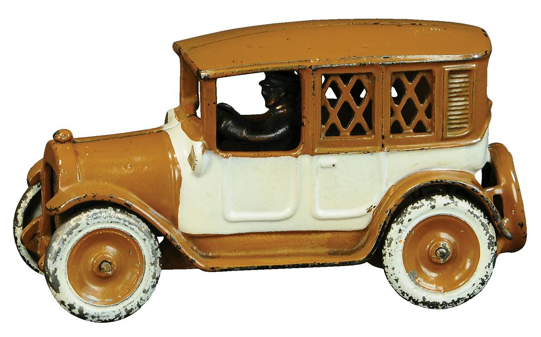 ARCADE BROWN & WHITE TAXI STILL BANK (1 of 5)