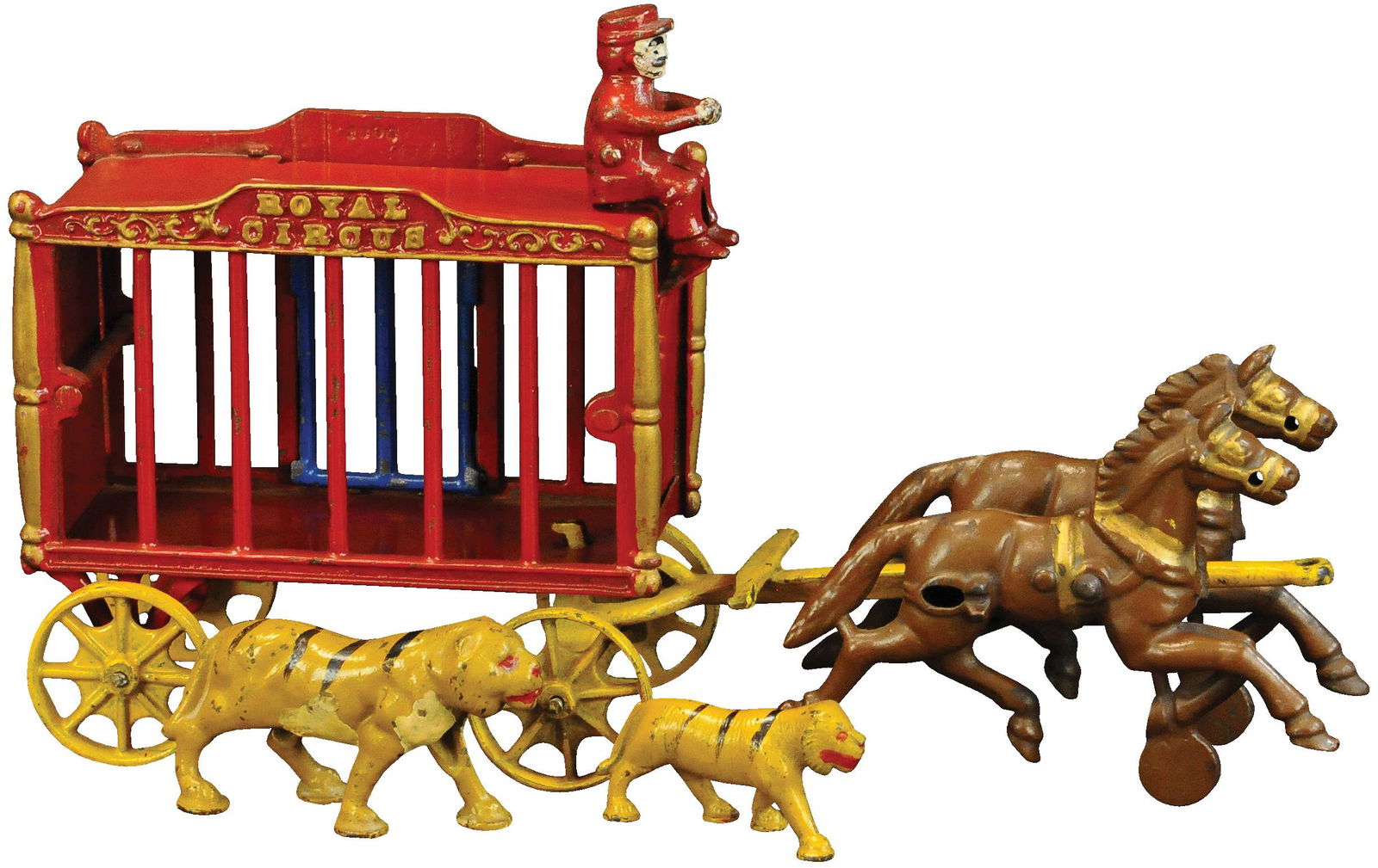 HUBLEY REDUCED TIGER CIRCUS WAGON (1 of 4)