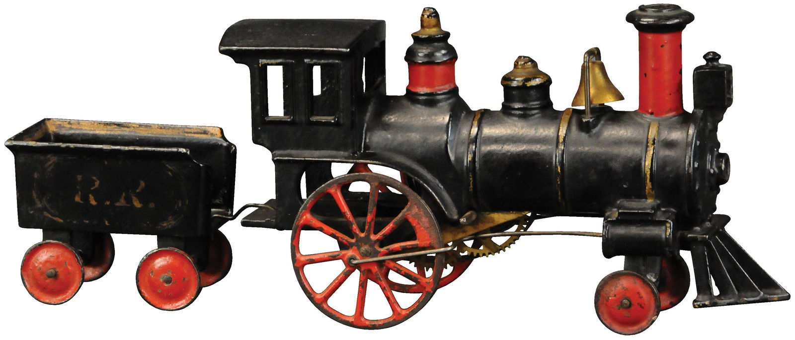 IVES CAST IRON FLOOR LOCOMOTIVE (1 of 4)