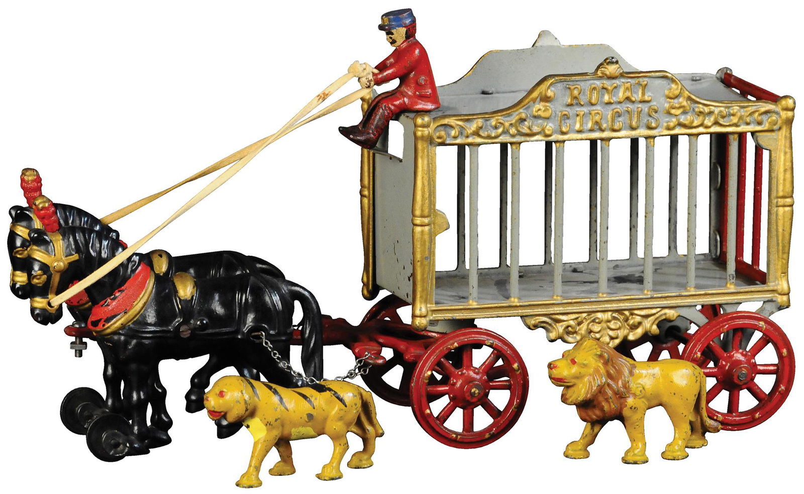 HUBLEY ROYAL CIRCUS LION CAGE WAGON (1 of 4)