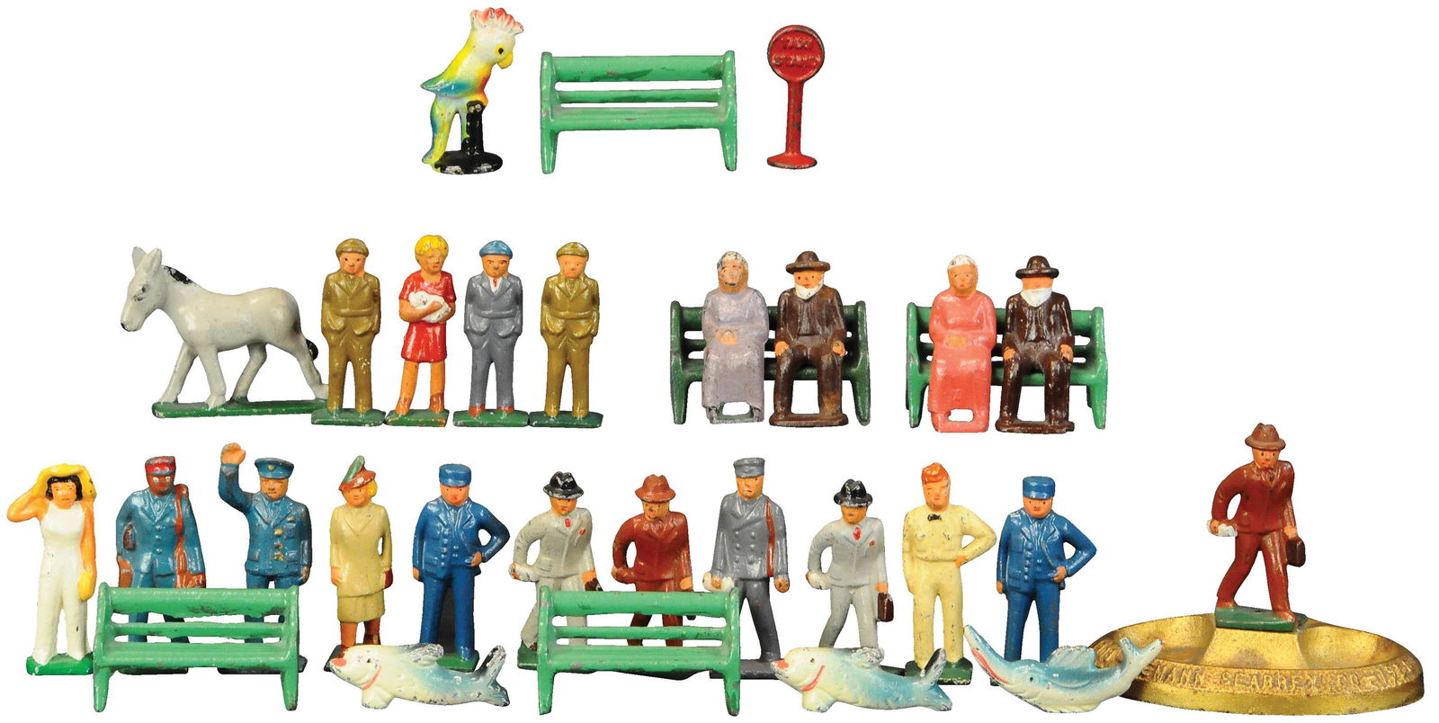 LARGE LOT OF SMALL CAST IRON FIGURES (1 of 3)