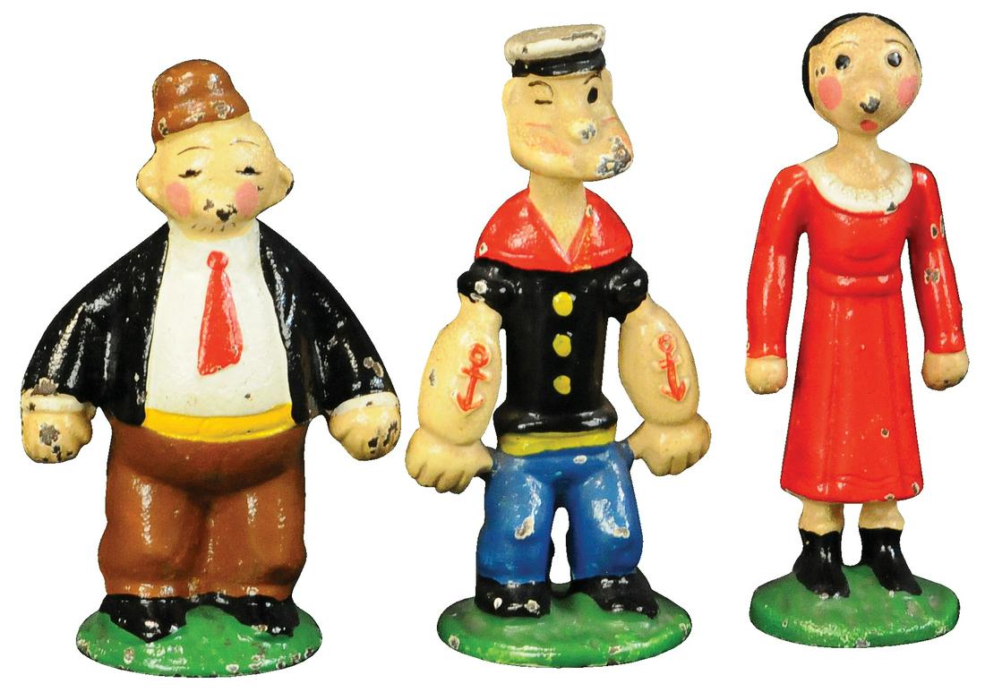 HUBLEY POPEYE W/ OLIVE & WHIMPY MINIATURES (1 of 3)