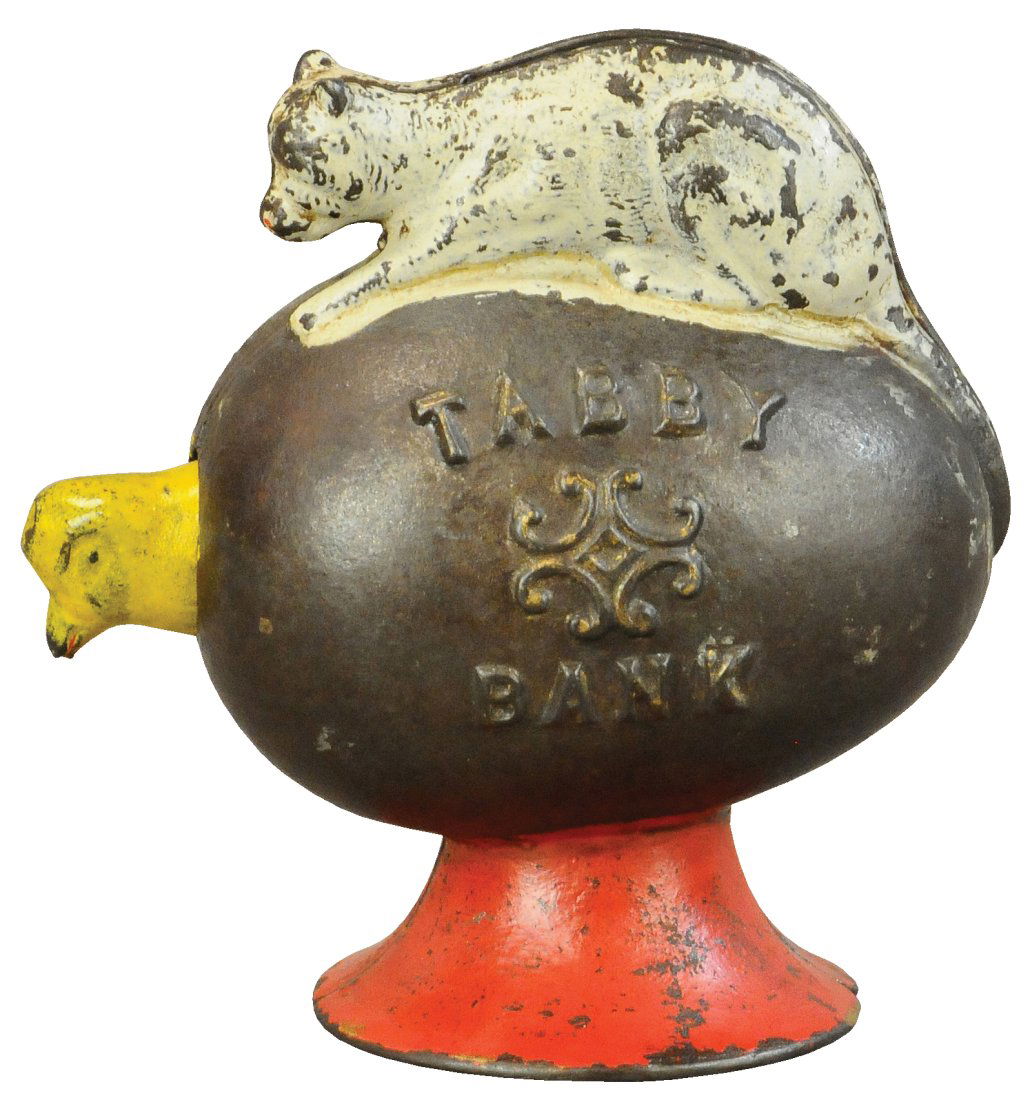 TABBY BANK MECHANICAL BANK (1 of 4)