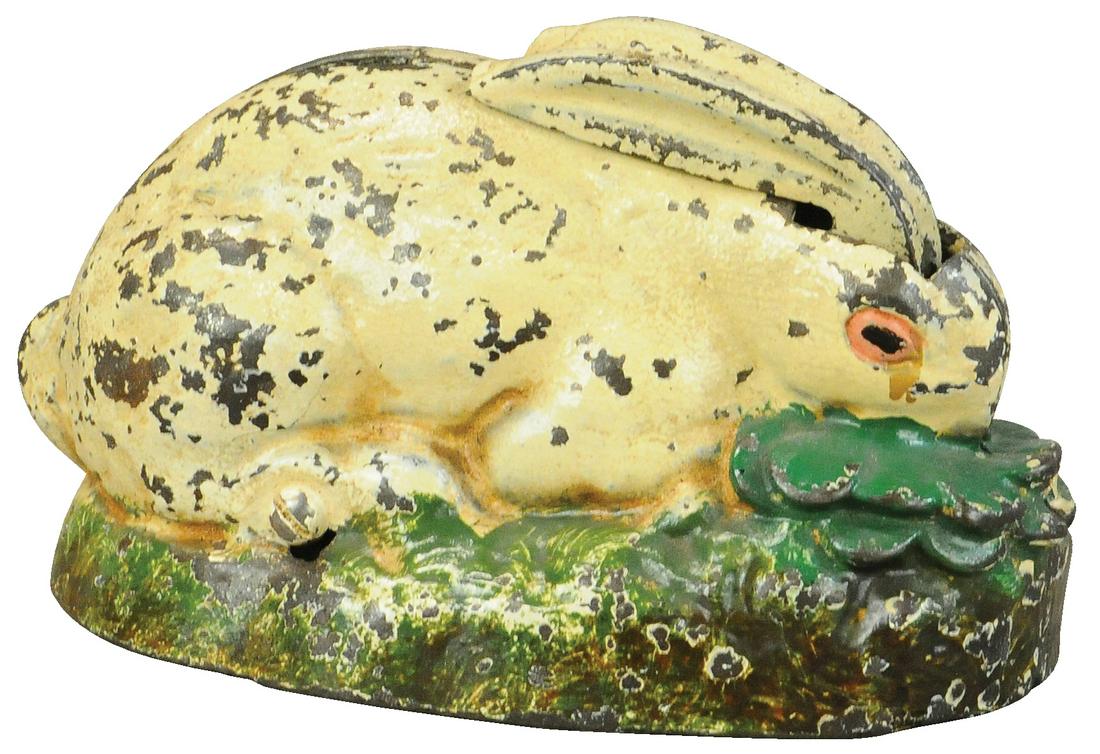 RABBIT IN CABBAGE MECHANICAL BANK (1 of 4)