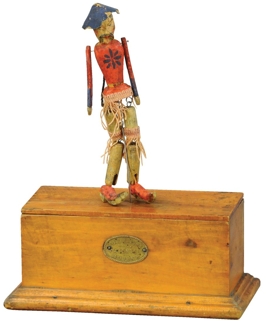 LA GROVE & WEBB NYC DANCING CHINAMAN: 139. LA GROVE & WEBB NYC DANCING CHINAMAN | La Grove, Kemp & Webb, clockwork motor is concealed inside wooden base. The Schroeder Collection - Abbys Attic Finds 11" h. (Excellent Condition) $800 - $1,