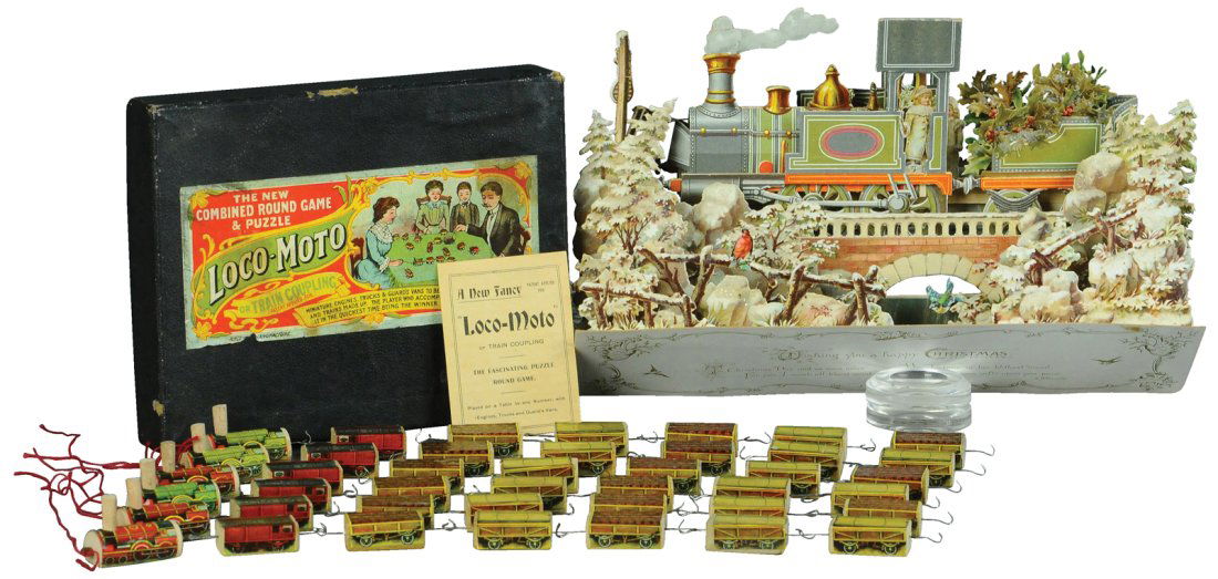 BOXED LOCO-MOTO & TRAIN SEASONS GREETING CARD (1 of 6)