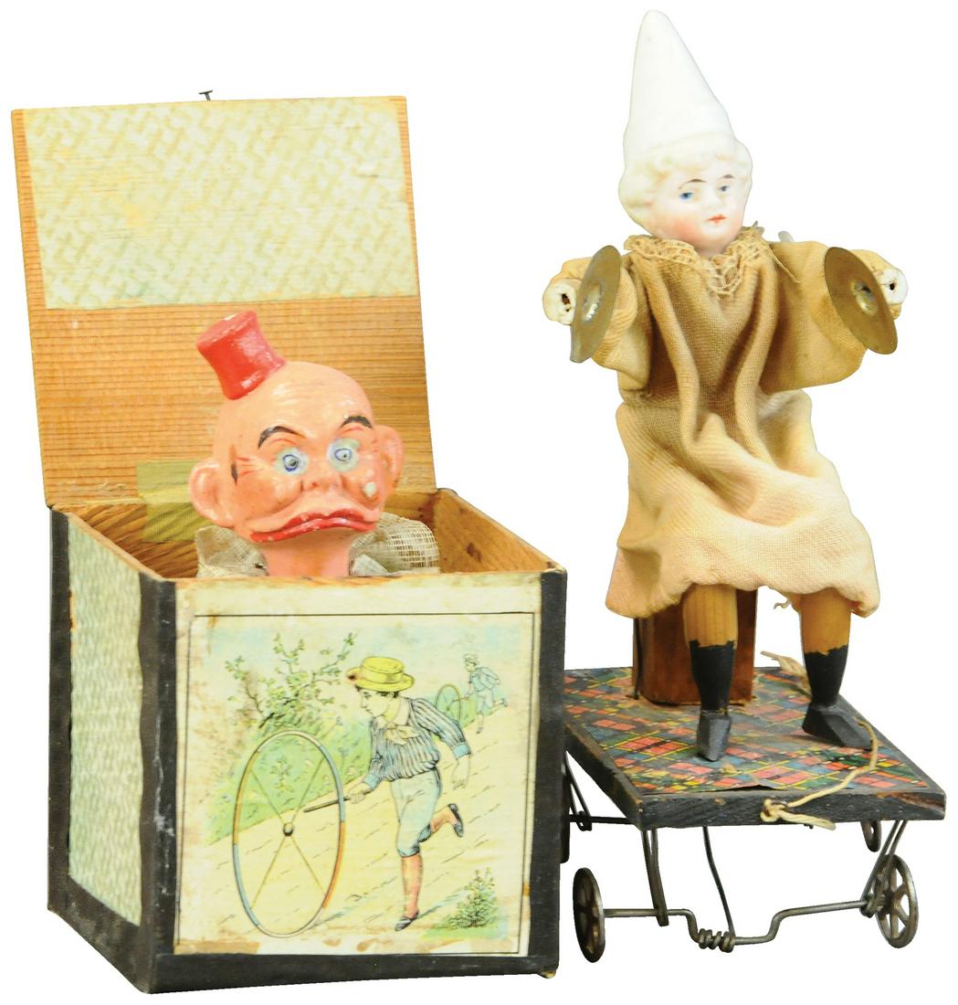 TWO EARLY WOODEN COMICAL TOYS (1 of 4)