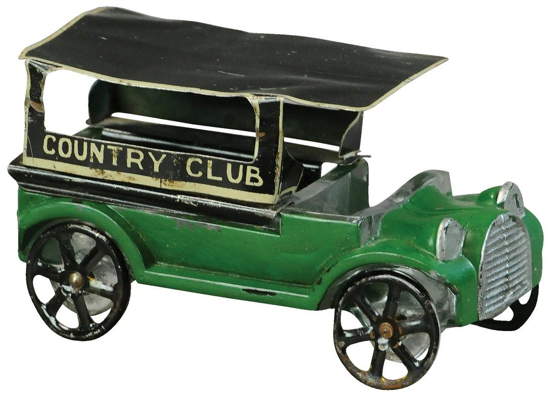 COUNTRY CLUB AUTO GLASS CANDY CONTAINER (1 of 2)