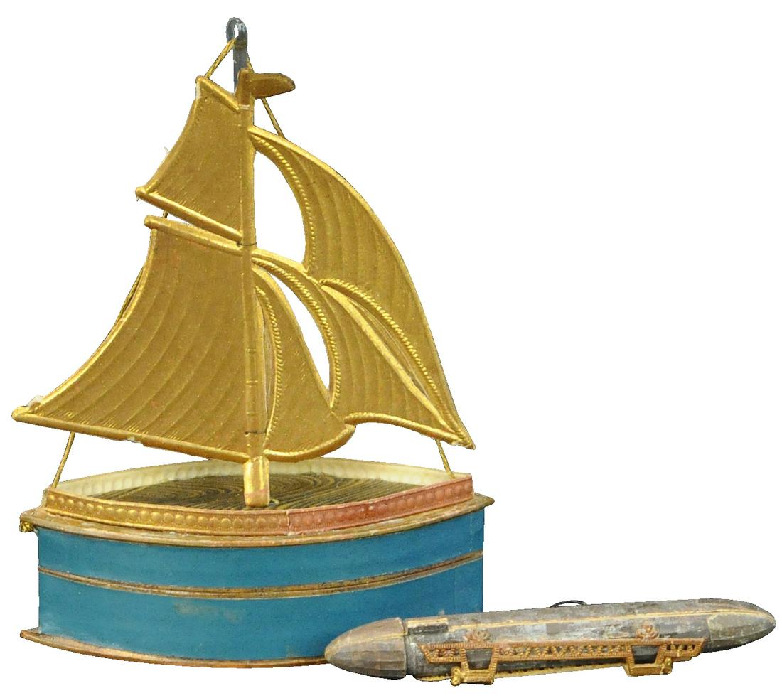 TWO DRESDEN CANDY CONTAINERS (1 of 2)