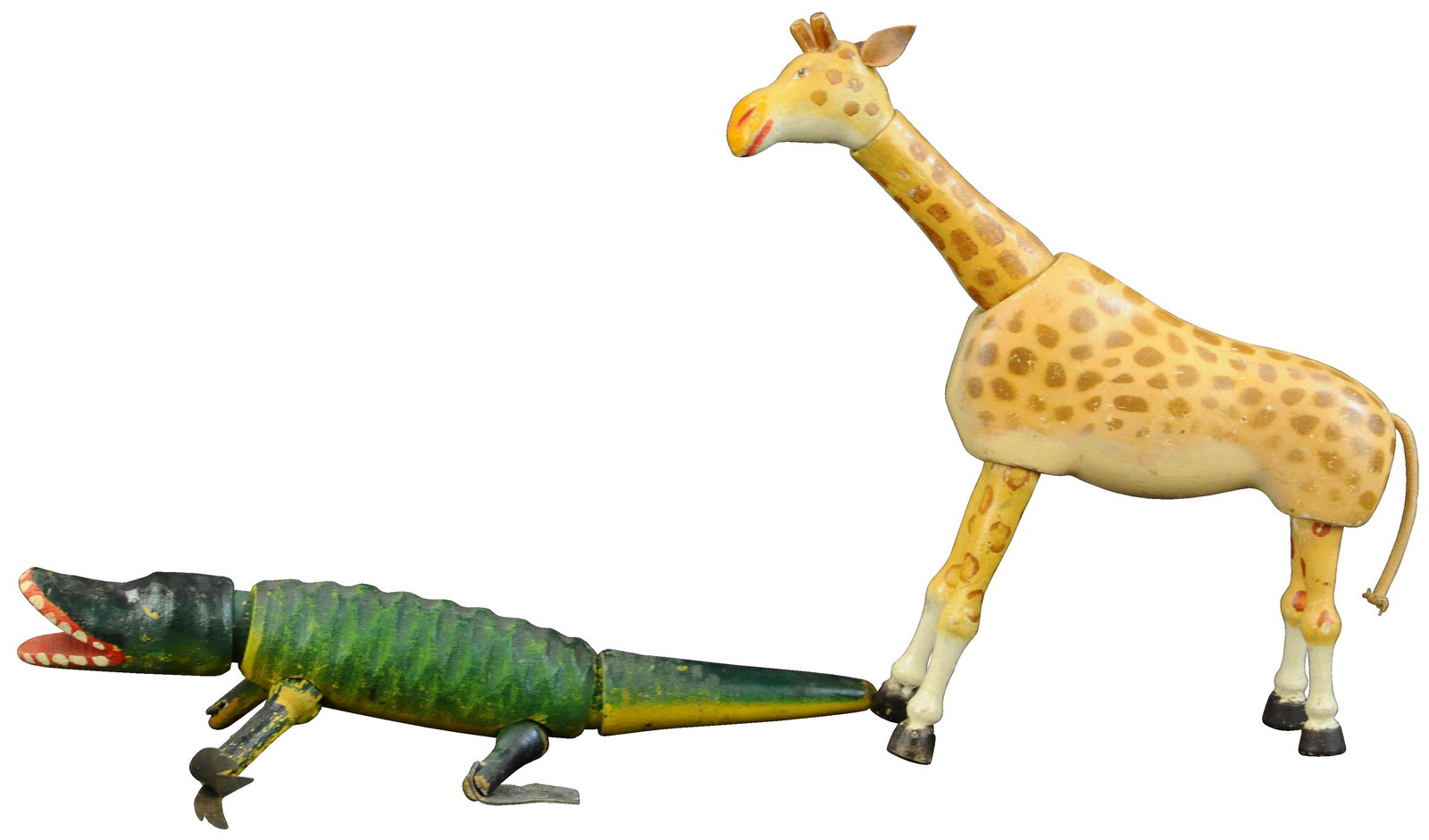SCHOENHUT ALLIGATOR & GIRAFFE (1 of 4)