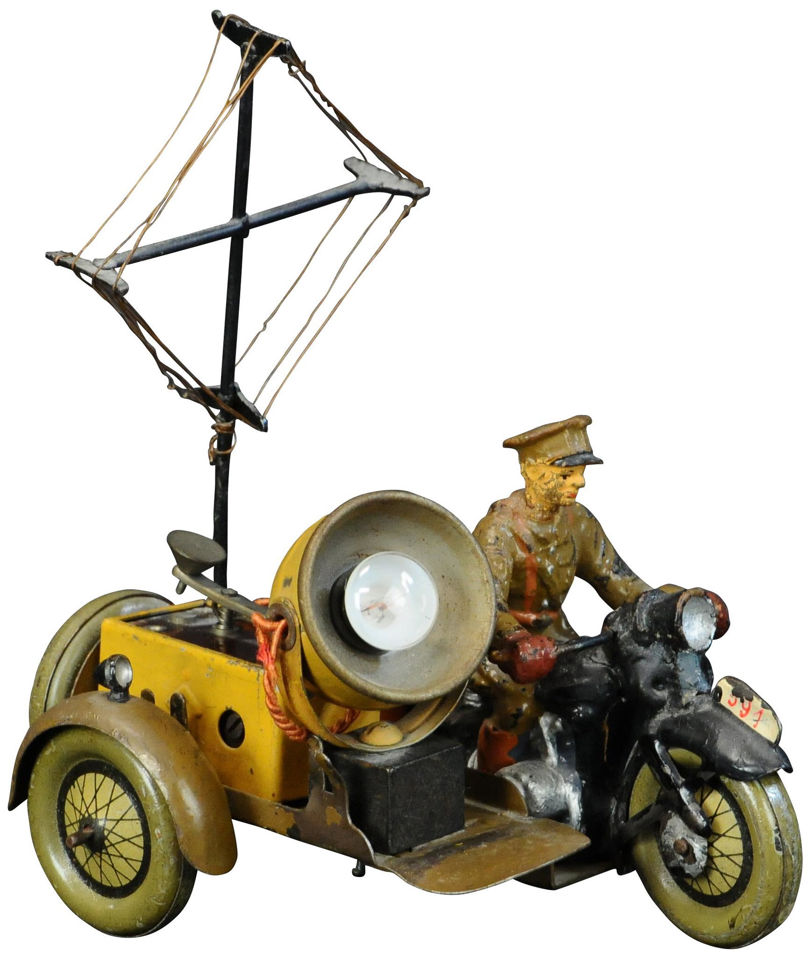 HAUSSER MOTORCYCLE W/COMMUNICATION SIDECAR (1 of 3)