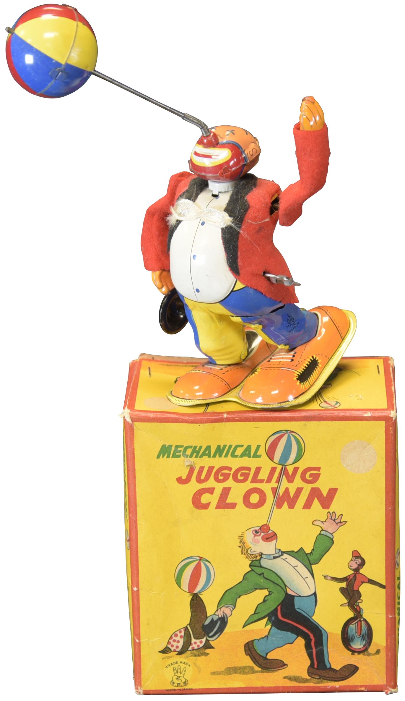 BOXED TPS MECHANICAL JUGGLING CLOWN (1 of 4)