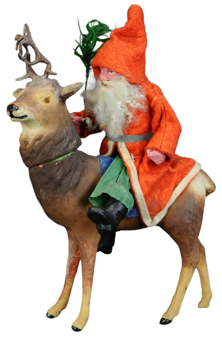 SANTA RIDING DEER CANDY CONTAINER (1 of 5)