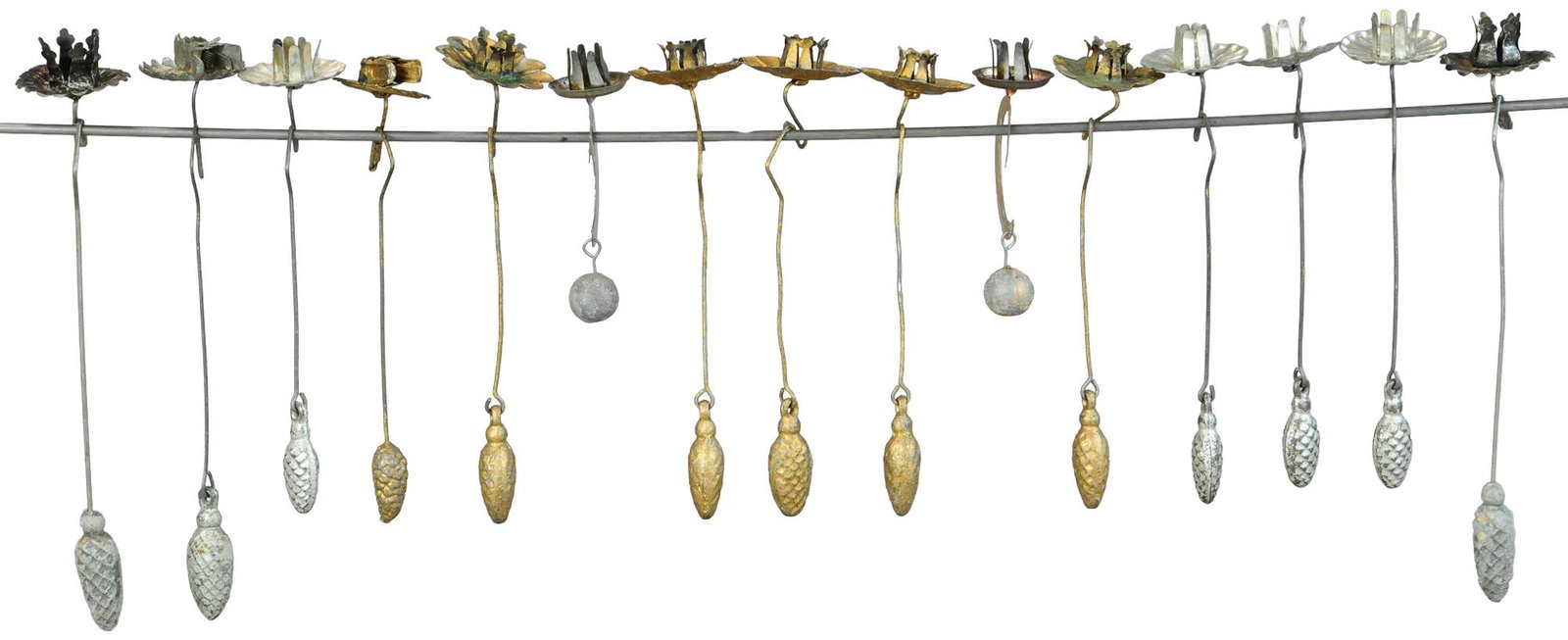 FOURTEEN COUNTERWEIGHT CANDLE HOLDERS (1 of 3)