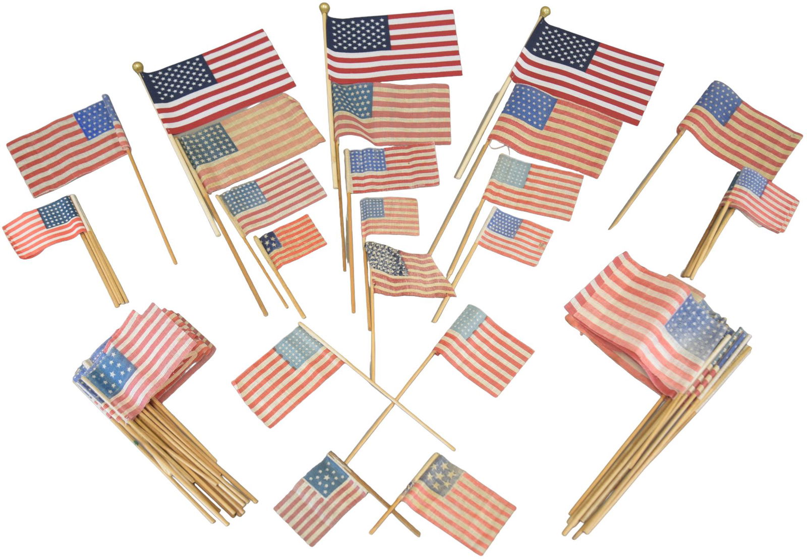 OVER FORTY FIVE AMERICAN FLAGS (1 of 2)