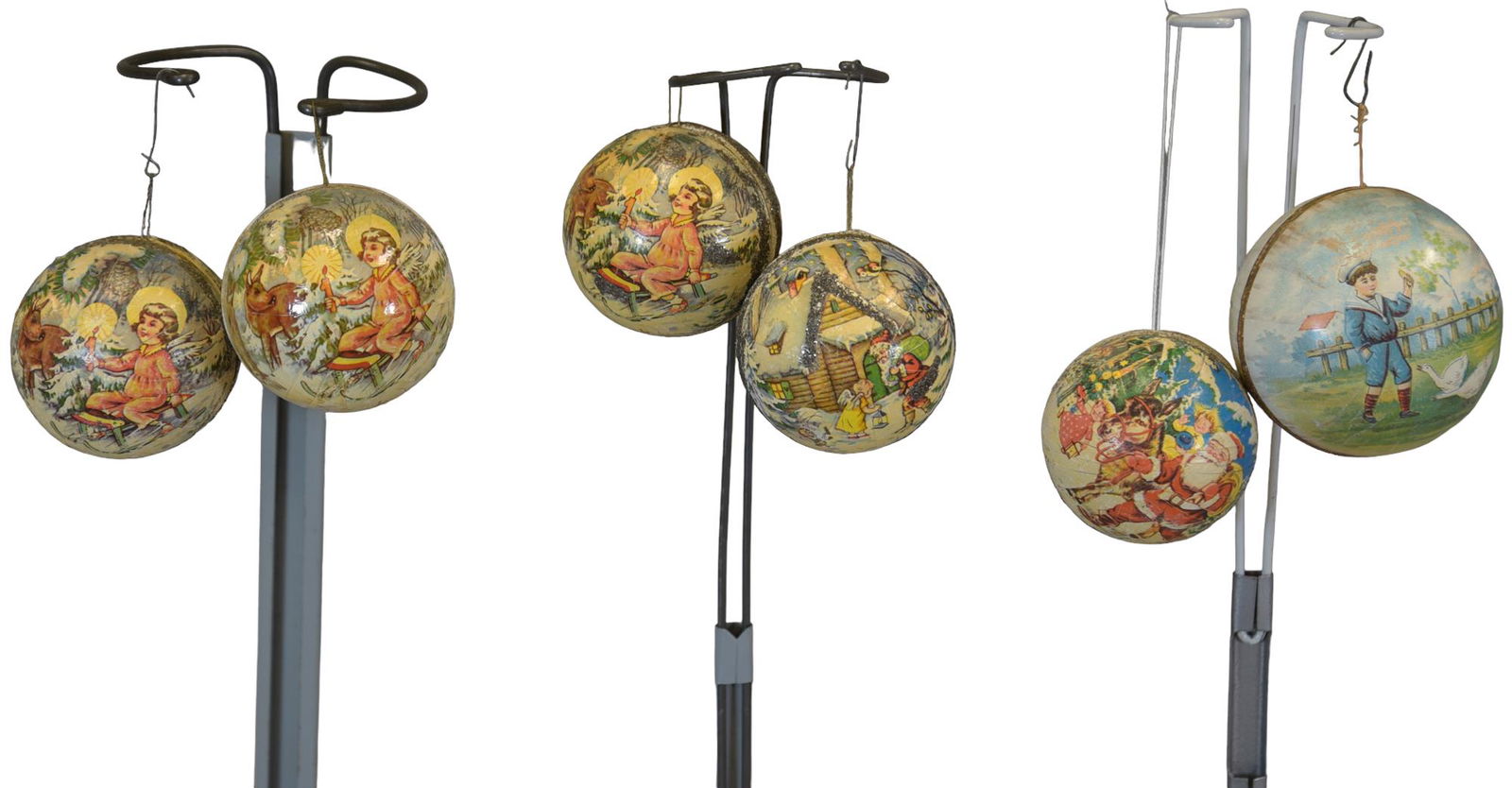 SIX GERMAN CHRISTMAS BALLS (1 of 3)