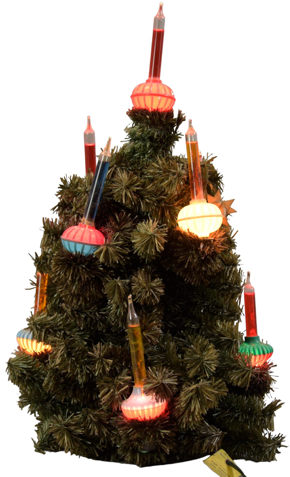 BUBBLE LIGHT TREE: 224. BUBBLE LIGHT TREE | No base. | 16" h. | (Excellent Condition) | $150 - $300