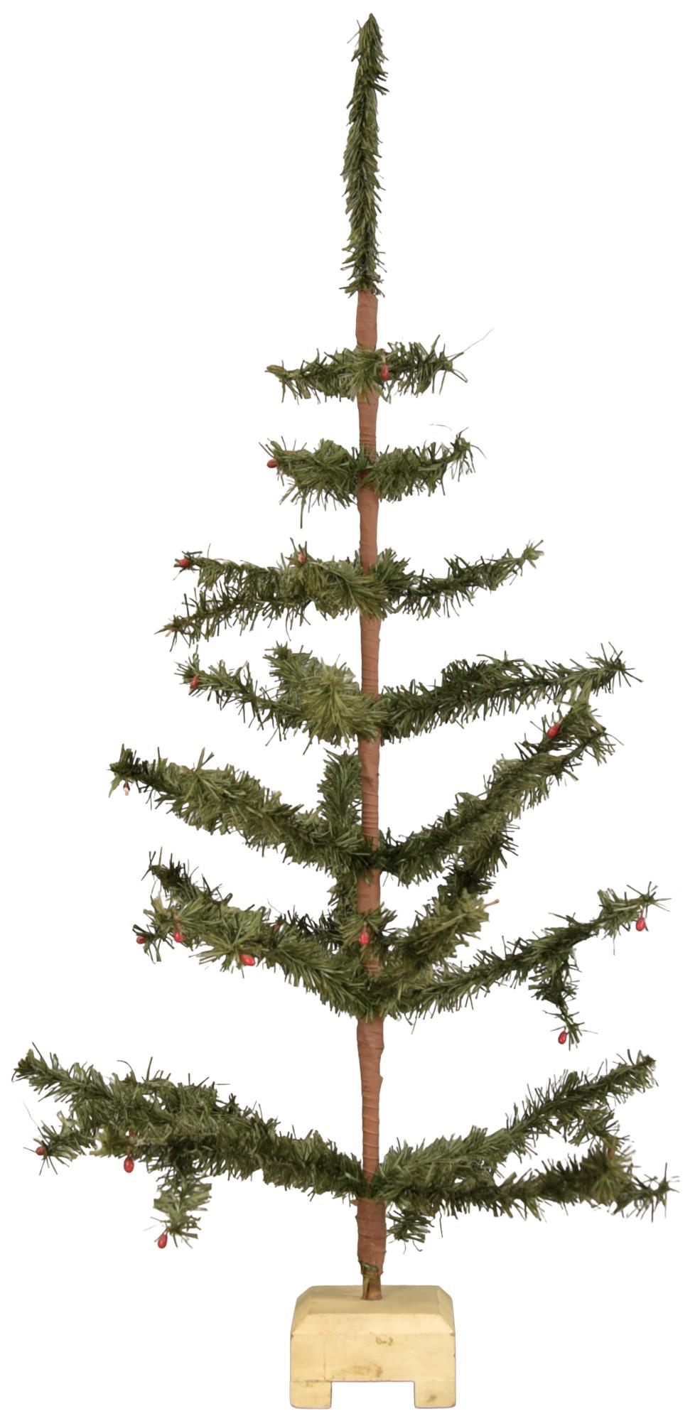 MEDIUM SIZE FEATHER TREE: 231. MEDIUM SIZE FEATHER TREE | 36" h. | (Very Good Condition) | $250 - $500