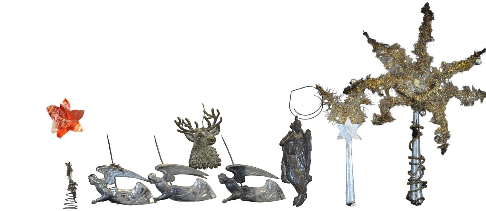 FOUR METAL ANGELS & TREE TOPPERS (1 of 2)