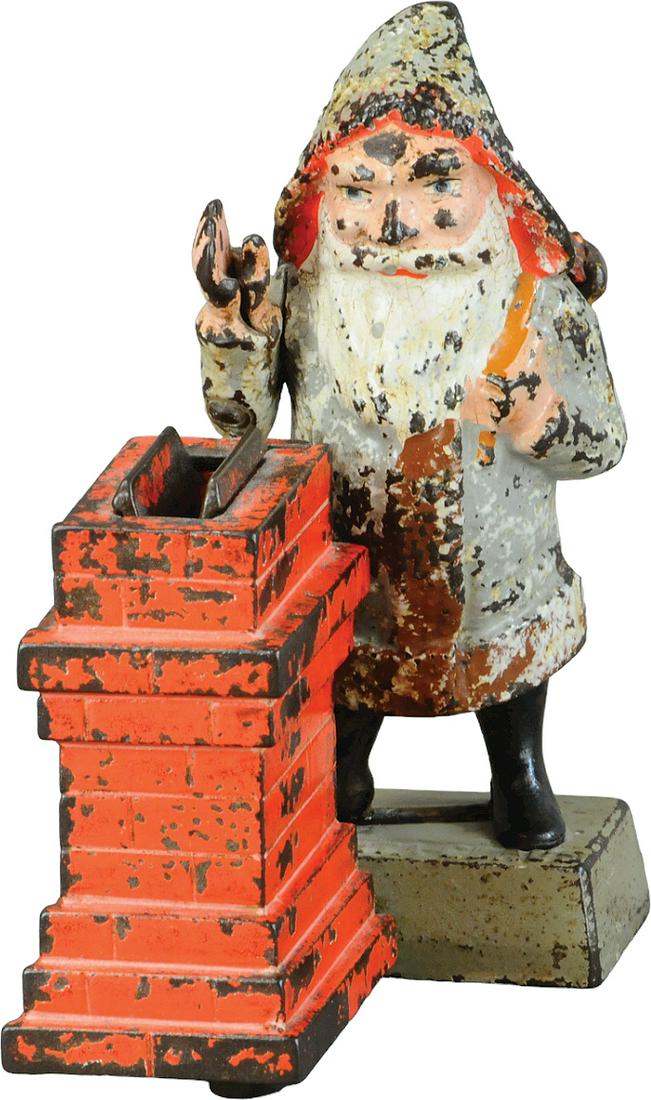 SANTA AT CHIMNEY MECHANICAL BANK (1 of 5)