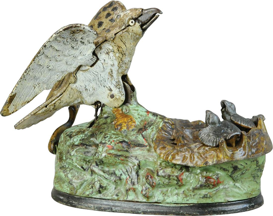 EAGLE & EAGLETTS MECHANICAL BANK (1 of 5)