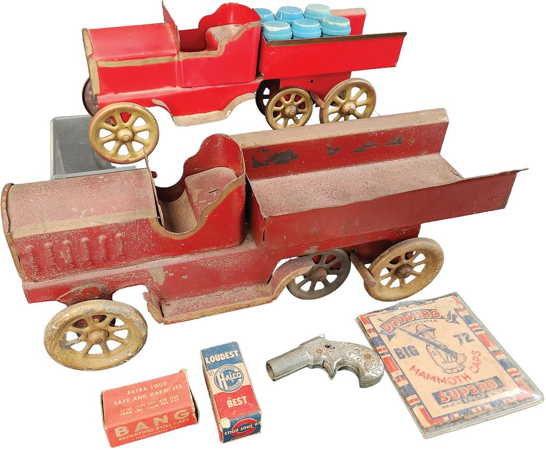 TWO SCHIEBLE HILL CLIMBER TRUCKS W/ CARGO (1 of 5)