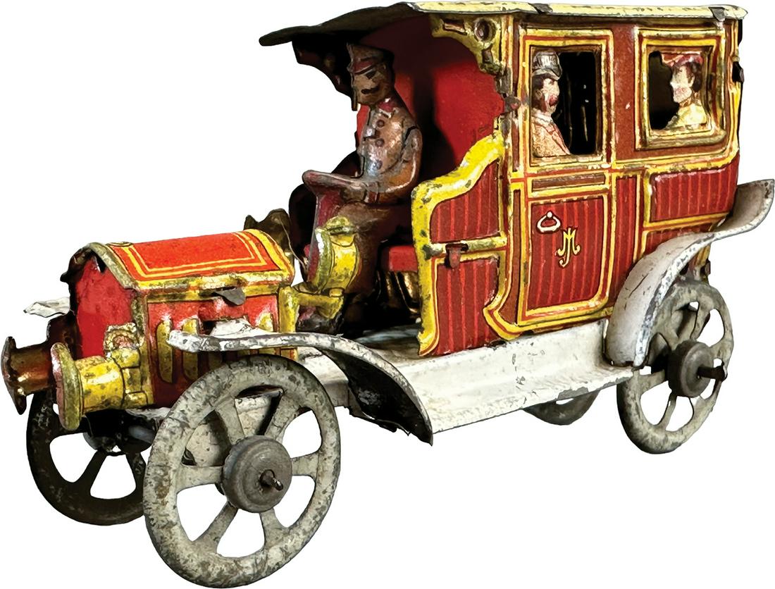 LARGE MEIER LIMOUSINE PENNY TOY: 236. LARGE MEIER LIMOUSINE PENNY TOY | 4" l. | $200 - $400 | (Very Good Condition)