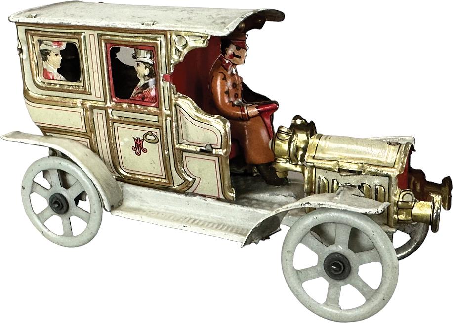 MEIER VIS-A-VIS LIMOUSINE PENNY TOY: 238. MEIER VIS-A-VIS LIMOUSINE PENNY TOY | Germany | 4" l. | All original in (Excellent Condition) | $150 - $300