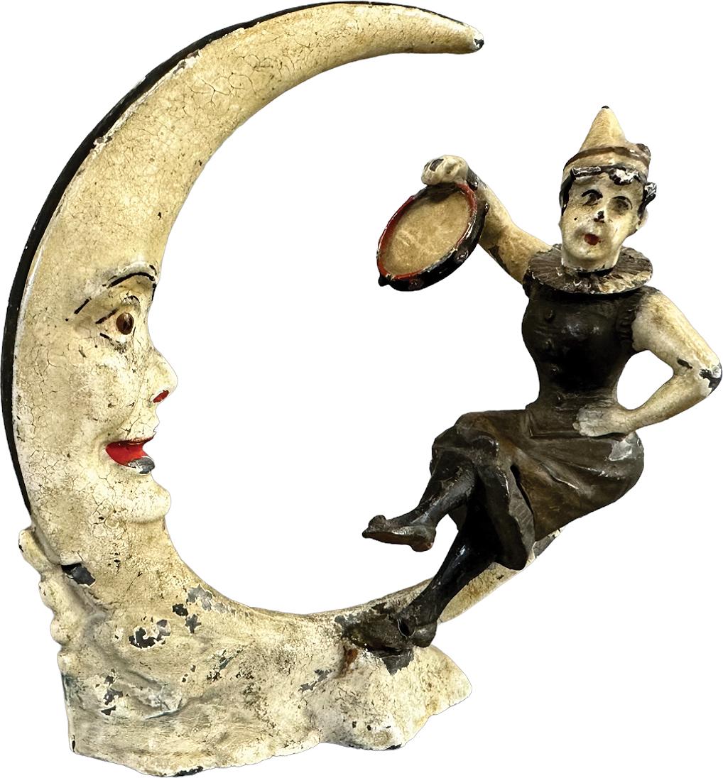 GERMAN LEAD NODDER W/ MOON FACE (1 of 7)