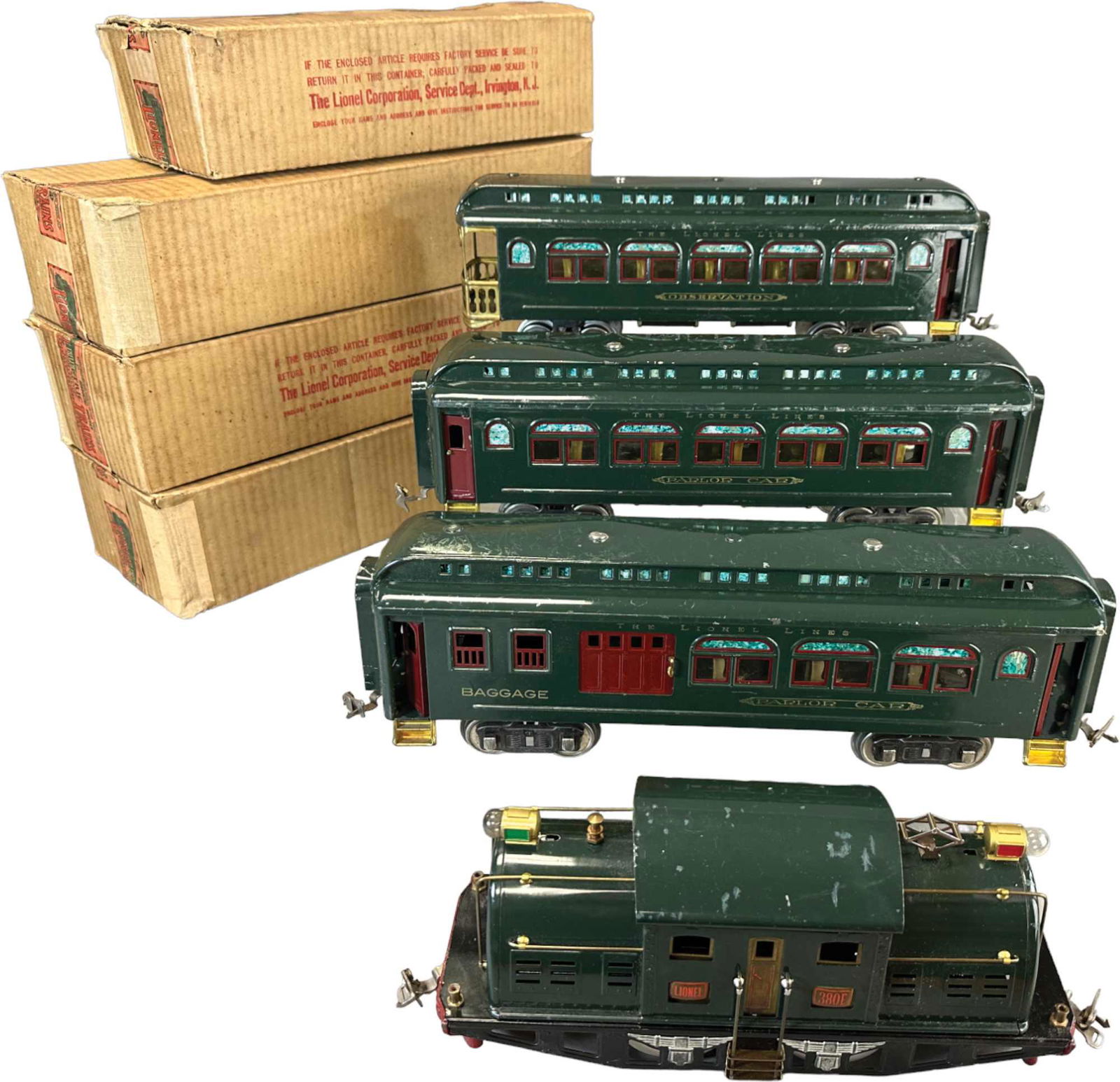 LIONEL 380E PASSENGER SET (1 of 7)