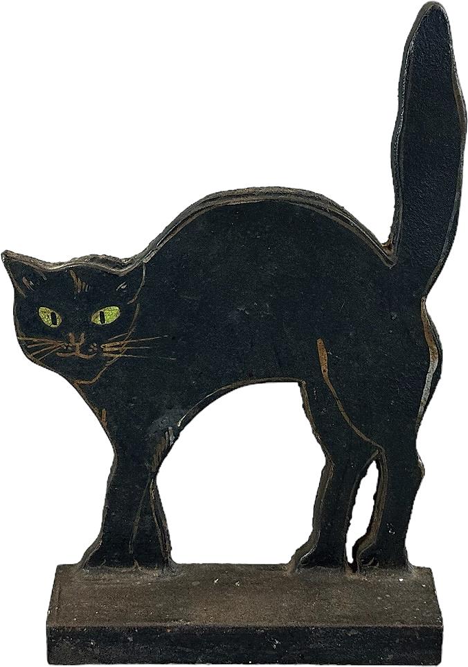 ARCHED BACK BLACK CAT DOORSTOP (1 of 4)