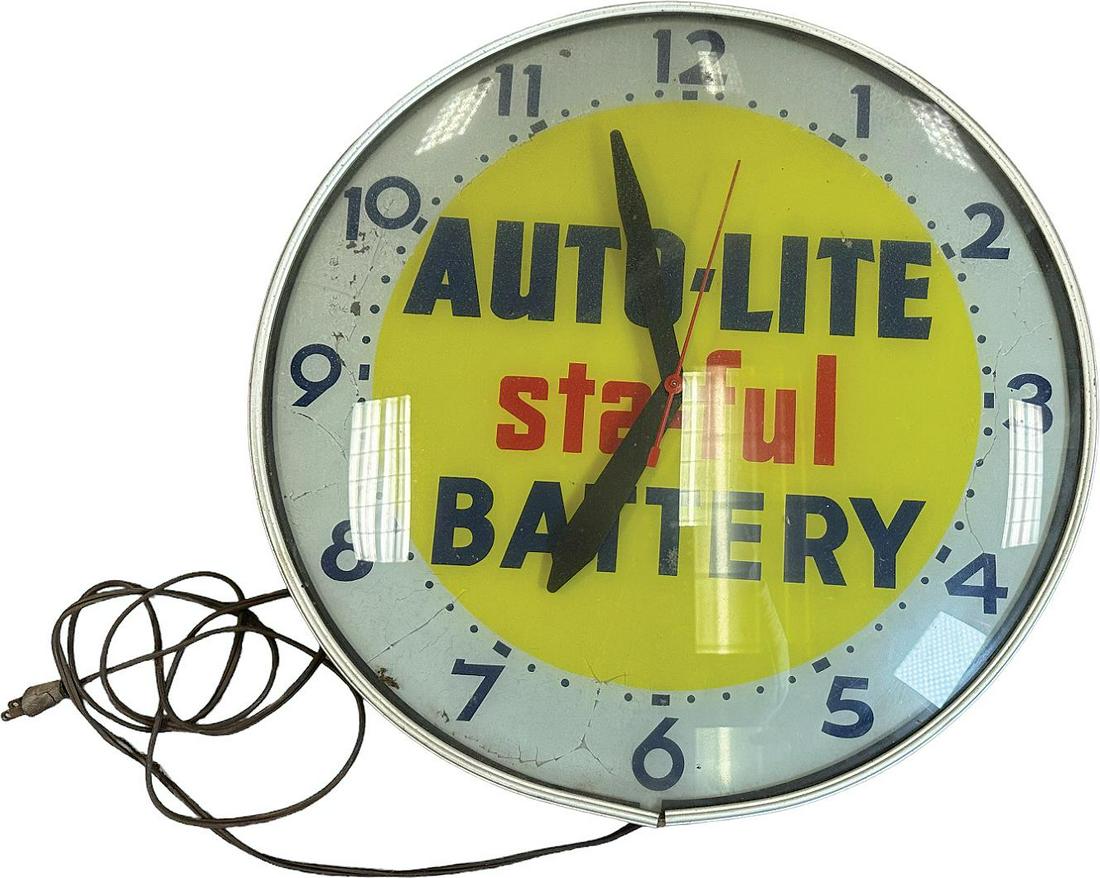 AUTO LITE BATTERY CLOCK (1 of 6)