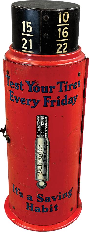 SCHRADER TIRE GAUGE TIN DISPLAY (1 of 7)