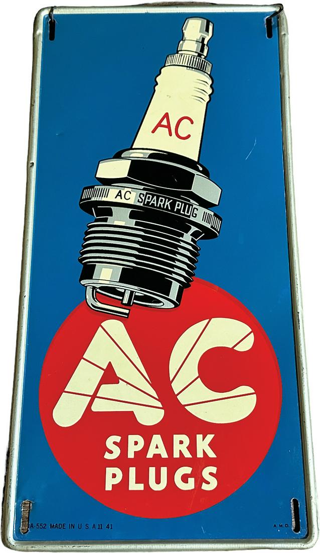 Ac Spark Plug Sign Auction