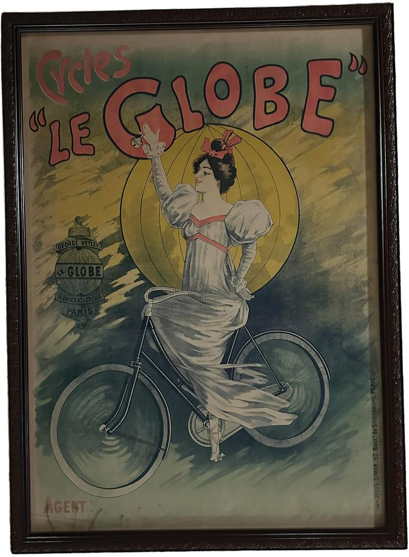 CYCLES LE GLOBE FRENCH POSTER (1 of 4)