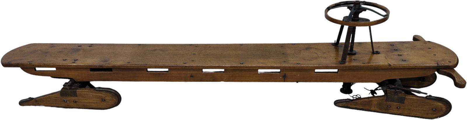 ENORMOUS WOODEN TOBOGGAN SLED (1 of 14)