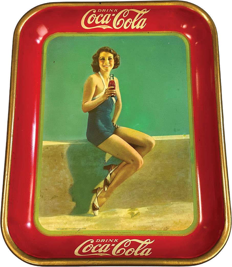 1933 FRANCES DEE COCA COLA TRAY (1 of 3)