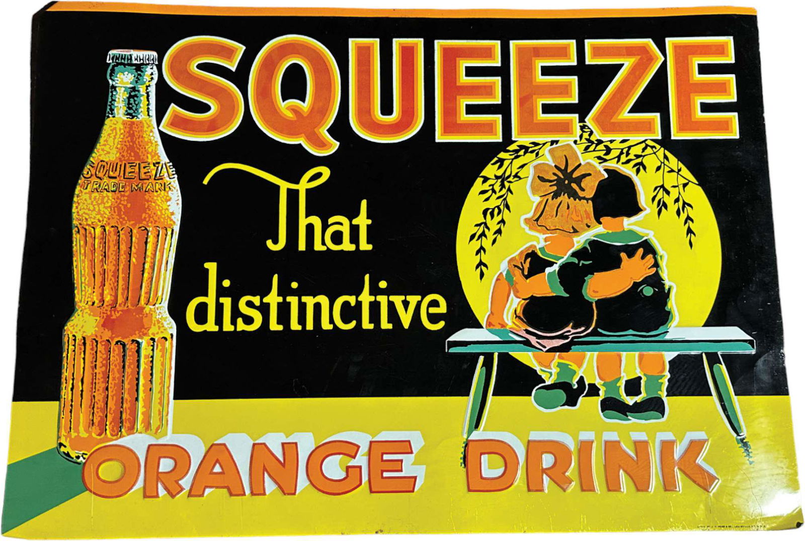 SQUEEZE ORANGE DRINK SIGN (1 of 4)