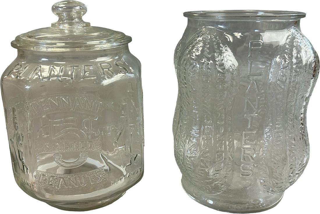 PLANTERS 6 SIDED JAR & 4 CORNER JAR (1 of 9)